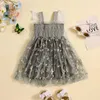 Sukienki dziewczynki malucha dziewczynka dzieciak Księżniczka Butterfly Wings Fairy Dresses Floral Sling Tiulle Tutu Dress Wedding Birthday Party Ubrania H240508