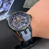 Designer Luxury Watches for Mens Mechanical Automatic Roge Dubui Calfexcalibur Spiderseries Titanium Alloy/carbon Fiber Watch 45gauge Diameter