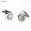 Links de manguito letra de venda a quente c letra circular de alfabetes de alfabetes de alfabetes de prata antiga link de abotoadia Cufflinks de camisa de camisa masculina q240508