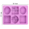 Craft Tools Round en Square Silicone Soap Mold wordt gebruikt om tafelvorm te maken voor 3D -mallen zepen Badbombom maken Kit