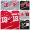 NCAA OSU OHIO Eyalet Buckeyes Kolej Futbol Forması 18 Harrison Jr Travis Boyut S M L XL 2XL 3XL Kadın 2024 En Yeni Stil