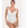 Corset Cross Border European en American Lace uitgehold jumpsuit, sexy bodysuit, dames taille aanscherpende billen tillen, plus size shapi