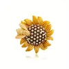 Broches Smart Bee Sunflower Broche Femme Collar Corsage épingle