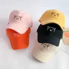 HL91 Caps Hats Childrens Hüte im Frühling und Sommer niedlicher Bärensticke für Mädchen Jungen Baseballkappen Babys Sonnenschutz Atmungsaktivität D240509