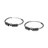 Hoop -Ohrringe 18 mm für Frauen 925 Sterling Silber Retro rund Thai Circle Schmuck Schmuck