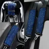 Poussinets de ceinture de sécurité de haute qualité avec bling strass Crystal 2pcs Universel Sécurité Couvercle de la ceinture d'épaule ACCESSOIRES INTO INTÉRIEUR AUTO