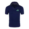 Chemises habillées masculines 2024 Polo de haute qualité de haute qualité Men de loisirs Business Business confortable à manches courtes CHIRTS TOP TOP CHIRTS HOMMES D240427