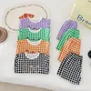 Clothing Sets Summer Korean Born Boys 2PCS Clothes Set Muslin Fruit Plaid Short Sleeve T-shirts Shorts Suit Infant Outfits