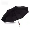 En el curso paraguas a prueba de viento doble plegamiento plegable hembra hembra 10 hueso lujo gran negocio paraguas para hombres para mujeres regalos deportes al aire libre 442