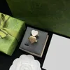 Vintage Liebesbrief Ringe Golden Silver Designer Ring Hip Hop Style La Bague Schmuck mit Geschenkbox 294d