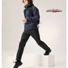 Giacca da design impermeabile per abbigliamento sportivo da esterno da uomo leggero leggero giacca con cappuccio leggero traspirato con cappuccio nera Sapphire XS W5AV