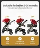 Poussettes # Luxurious bébé poussette 3 en 1 Travel Portable Carriage Pliage Prams Frame en aluminium High Landscape Car pour nouveau-né T240510