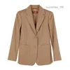 Cappotto da donna in cashmere designer mantello di moda maxmaras giacca per lana da donna a petto singolo cappotto casual