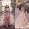 Arabe saoudien sur la jupe Robes de soirée sirène 2021 Top Quality Force Vers sans le cou avec Capes Long Prom Party Rangs Split Robes 0509