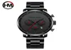 Orologi da polso maschi di moda orologi 2021 Designer di lusso Black Man Watch Calendar impermeabile per l'acciaio casual in acciaio RELOJ HOMBRE3484475