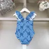 Fashion kids one-pieces Swimsuit Star pattern girls swimwear size 80-150 CM Summer child Beach Bikinis Designer Children Swimwears 24May