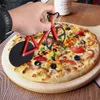 Slijpliceerfietsmes, snijder, anti-aanbak fiets met dubbele roestvrijstalen snijwielen het beste voor pizzadilten, vakantie grappige geschenken keukengadget