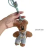 Keychains Lanyards Plush Doll Bear Keychain Plush Keychain Mochila Materna MAILLARD Material de plush Material J240509