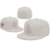 LA Letter Baseball Caps Men de haute qualité Femmes Swag Bone Swag pour adultes Full Fermed Fitted Hats