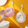 Robes de serviettes CHENILLE Hand Ball For Wipe Hands Creative Tail Towl Fast Drying Microfiber Absorbants Soft Bathroom Supplies
