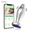 Andere gezondheidsschoonheidsitems Bluetooth Metal Anal Plug App Vibrator Remote Control Butt Plug Prostate Massager Anal S voor vrouwen Men Volwassene Y240503