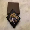 2021 Animal pattern style mens wallet famous men wallets special canvas short small bifold wallet with box 327V