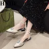 Scarpe casual HNHF Summer Women Sandals Ballet Flats Donna puntata a rivetta singola piattaforma femmina Zapatos de Mujer Tendencia