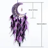 Gravel Moon Feather Catcher WALLING TREED OF Life Dream Catcher Natural Agate Dream Catcher Dekoracja salonu 240508