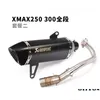 Motorcycle Exhaust System Scooter Modification Xmax250 Pipe Xmax300 Front End Fl Scorpion Pipe1 Drop Delivery Mobiles Motorcycles Dhuce