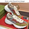Designer Casual Women Shoes Platform Vintage Leather Og Original Chaussure Multicolor Trainers Luxury Mens Ivory Strawberry Chunky Beige Rhyton Sneakers Runners