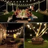 Solar Crystal Globe LED String Lights 60 8 أوضاع الإضاءة IP65 Fairy Light Christmas Garland for Garden Party Decor 1pc2pcs 240508