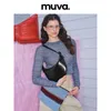 Design Muva Crescent Averarm Bag Damen Vase Herbst und Winter Maillard können diagonal getragen werden