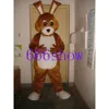 Mascot Costumes Free shipping brown easter bunny rabbit cartoon mascot costume