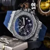 4a célèbres tous les cadrans travaillant des créateurs classiques Watch Luxury Fashion Crystal Diamond Men Regarde grand cadran MAN QUARTZ CLORM