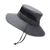 Bérets Mesh Breathable Fisherman's Hat Randonnée des hommes pour femmes Abais