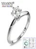 Z certyfikatem luksus 6 mm 1 karat sona diamentowy obrączka 18k złote pierścionki dla kobiet Prezent biżuterii 6479708