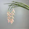 Decoratieve bloemen Real Touch Simulation Paradise Bird Branch Zachte lijm nep oranje roze bloem eettafel decoratie bloemen