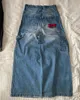 15.00 Uhr große Größe Blue Wash Waats Skater Männer Baggy Jeans Y2K Vintage Gothic 90er Weitbein Denimhose Hip Hop Hosen Streetwear Frauen 240509