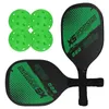 Pickleball-rackets set pickleball paddle set van 2 rackets en 4 pickleballs ballen augurk-ball racquet w balls sport accessoire 240506