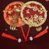 Продукты китайского стиля невеста ручная декоративная декоративная свадебная свадебная свадебная группа вентиляторов ручной работы китайские винтажные цветочные фанаты