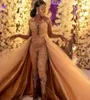 Party Dresses African Jumpsuits Long Hermes Prom med löstagbart tåg Anpassade spetsar Appliced ​​aftonklänningar Luxury Dress Women7490381