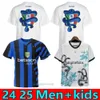Camisco para hombres para mujer LAUTARO Final de fútbol Fútbol Thuram Kits Kit Maillot de Dzeko Barella Maglie Fútbol Camisa Año Gagliardini Kvaratskhelia Inters IM Milans