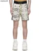 Rhude high -end designer shorts voor kleurblokbrief gebreide jacquard drawstring shorts geruite cashew flower casual capris voor mannen met 1: 1 originele labels