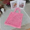 Weekend Beach Bag Weave Strohbeutel Sommer -Einkaufstasche große Kapazität Designer -Taschen Handtasche Spiegel Qualität Willow gewebter Gemüsekorb Umhängetasche