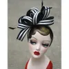 Accessoires Femme Vintage Sinamay Fascinator Cocktail Party Partyband Robe Église Mariage Kentucky Derby Chapeaux Bandeau T222 297G