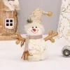 Miniatures 60/50 / 26 cm de grande taille de Noël Decoration Decoration Courte en peluche Imprimé Santa Claus Snowman Doll for Christmas Tree Ornaments Figurine
