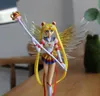 Japan Anime 16cm Sailor Moon Sukienka Queen Action Figure Pvc Suknia ślubna Kolekcja Model zabawek do wystroju kreskówki