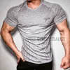 T-shirts masculins 2023 Nouveaux t-shirts de compression pour hommes de grande taille pour hommes sportiers Skinny T-shirt mâle gymnas qui coule T-shirt sportif t-shirts T240508