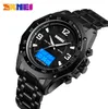 Skmei Fashion Sport Watch Men Digital Wrists Wrists Double Display Affichage Affichage Lumineux Silverblack Couleurs Relogio Masculino 15045665500