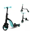 Barnvagnar# Kick Nadle Childs Children Scooter Childrens Tricycle Kids Baby Scooters 3 In 1 Scooty Child For Bike Ride On Toys Tricks T240509